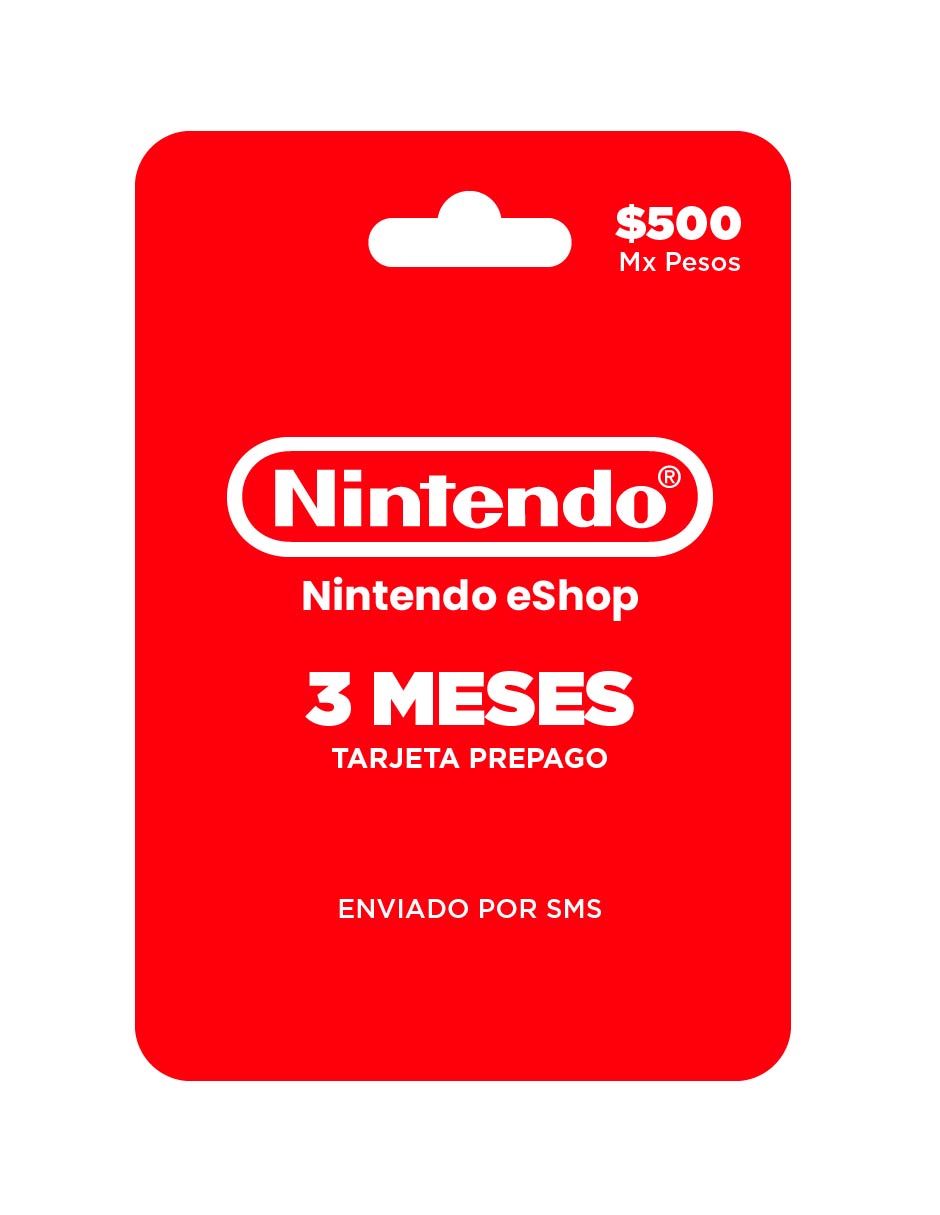 Nintendo 3 meses tarjeta prepago, Pin Digital