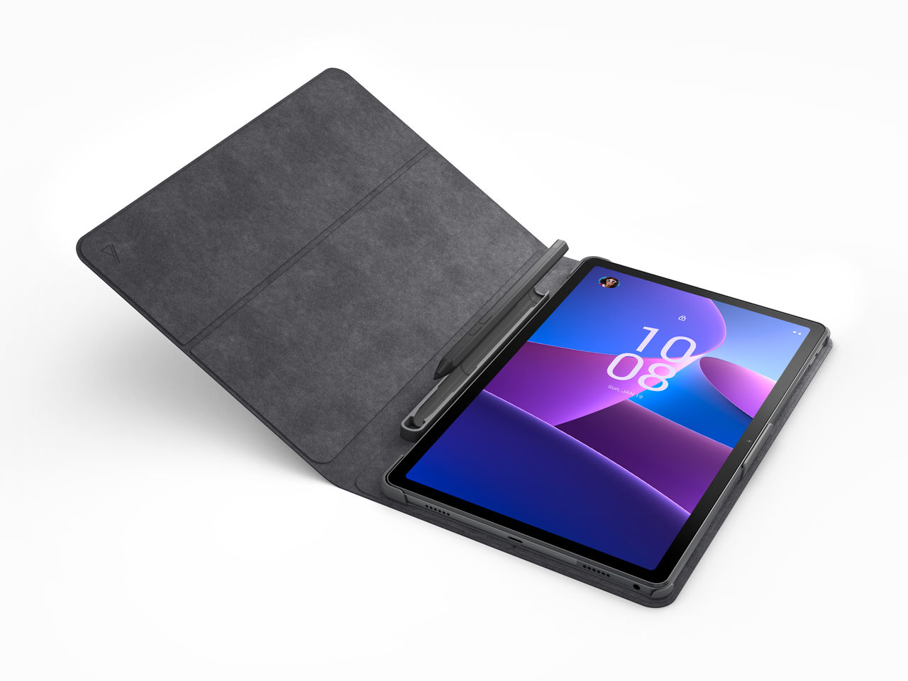 Tablet Lenovo Tab M10 Plus 3rd Gen | 10" 2K, 4GB + 128GB, 4 altavoces Dolby Atmos, , Android 12, Cámara de 8 MP, Memoria Expandible, incluye Folio Case