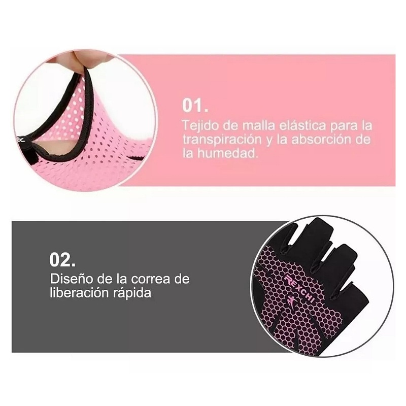 Guantes Gym Tacticos Crossfit Fitness Gimnasio Mujer Hombre