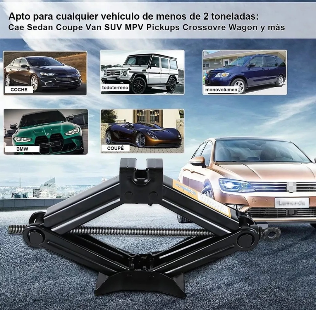 Gato Mecánico Tijera Automovil 2 Ton (2000kg)