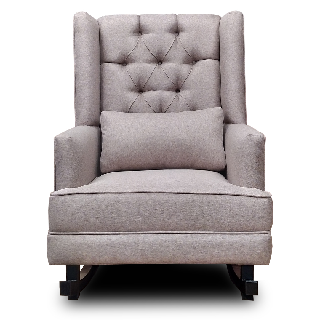 Sillon Mecedora Avii Color Capuchino + 01 cojin decorativo MADERIAN // ENTREGA EN CDMX Y ZONA METROPOLITANA