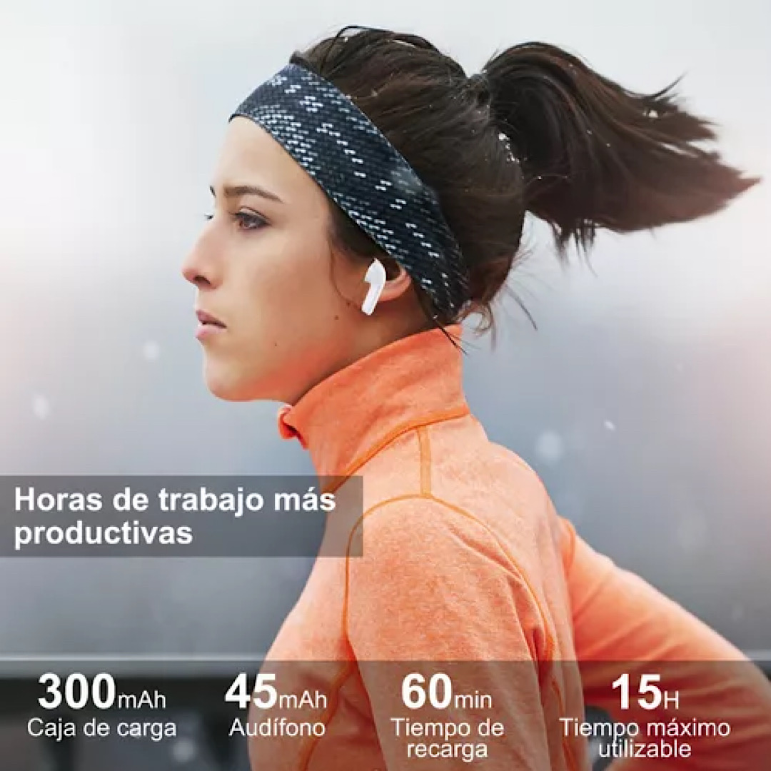 Auricular Audífonos Inalámbricos Bluetooth De Transparente