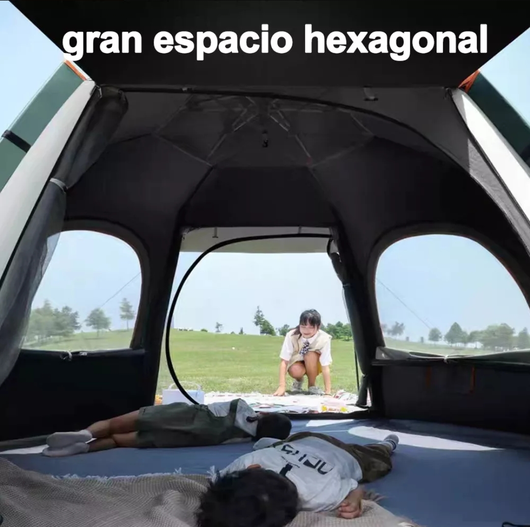 Tienda Automática Casa De Campaña 4 Personas Grande Camping