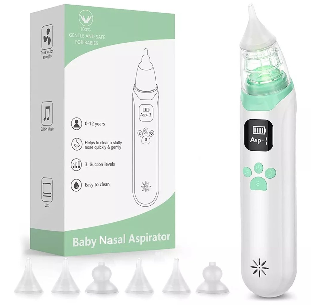 Aspirador Nasal Para Bebe Limpiador Recien Nacido Electrico Con 6 Nivele  Succión