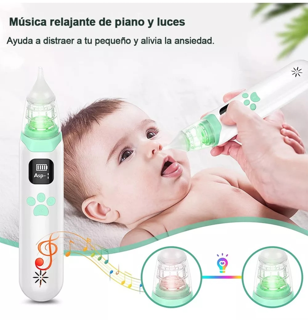 Aspirador Nasal Para Bebe Saca Mocos Electrico Limpiador