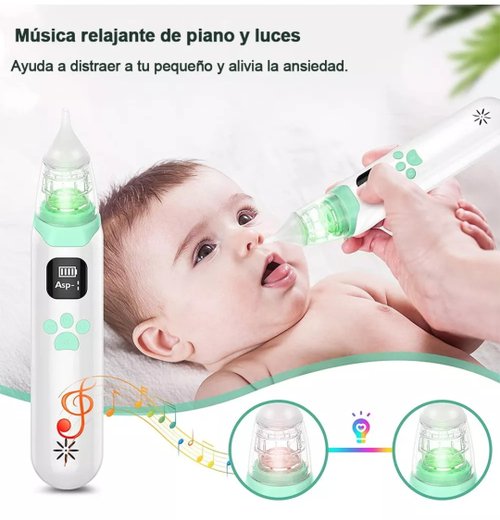Aspirador Nasal Para Bebe Limpiador Recien Nacido Electrico Con 6 Nivele  Succión