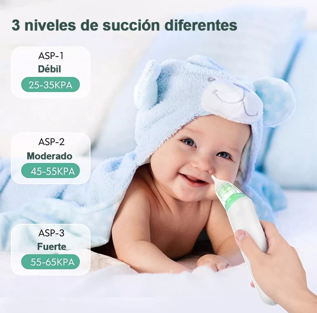Aspirador Nasal Para Bebe Saca Mocos Electrico Limpiador