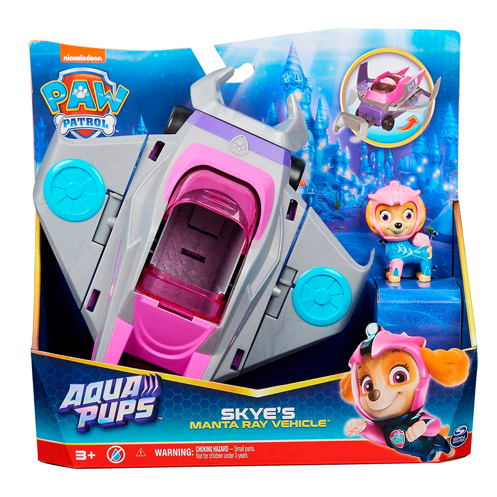 Vehiculos Acuatico Paw Patrol Spin Master 6065229 Skye Manta Raya