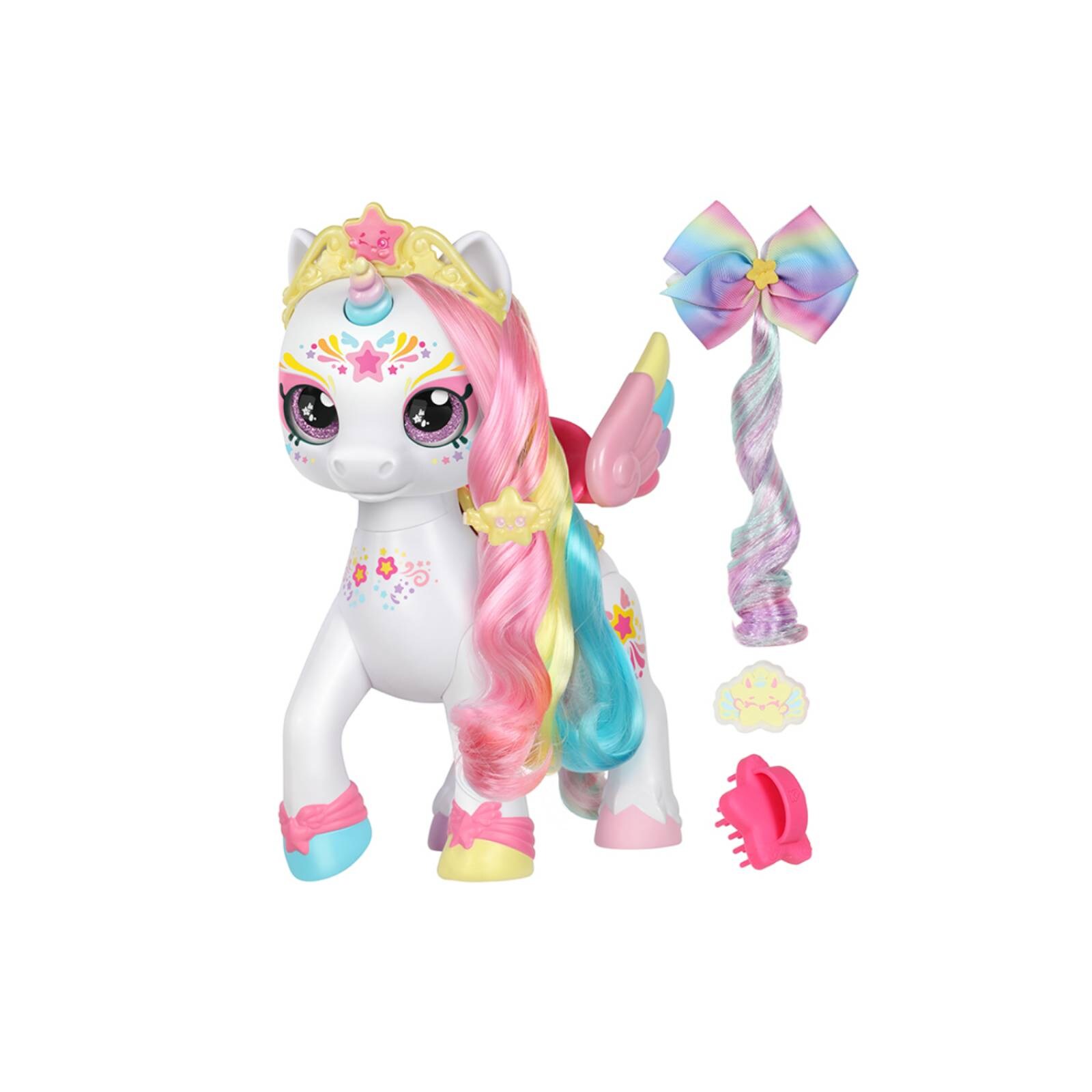 Unicornio Kindi Kids Rainbow Star con Silla de Montar Secreta