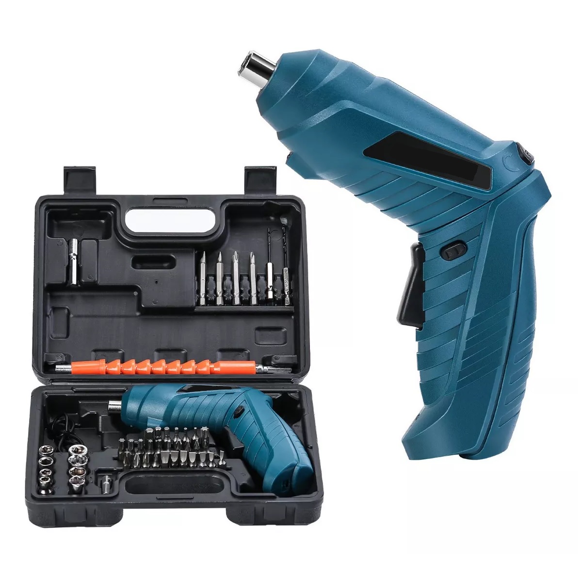 Kit De Desarmador Eléctrico Inalámbrico De 3.6v, 46 Piezas