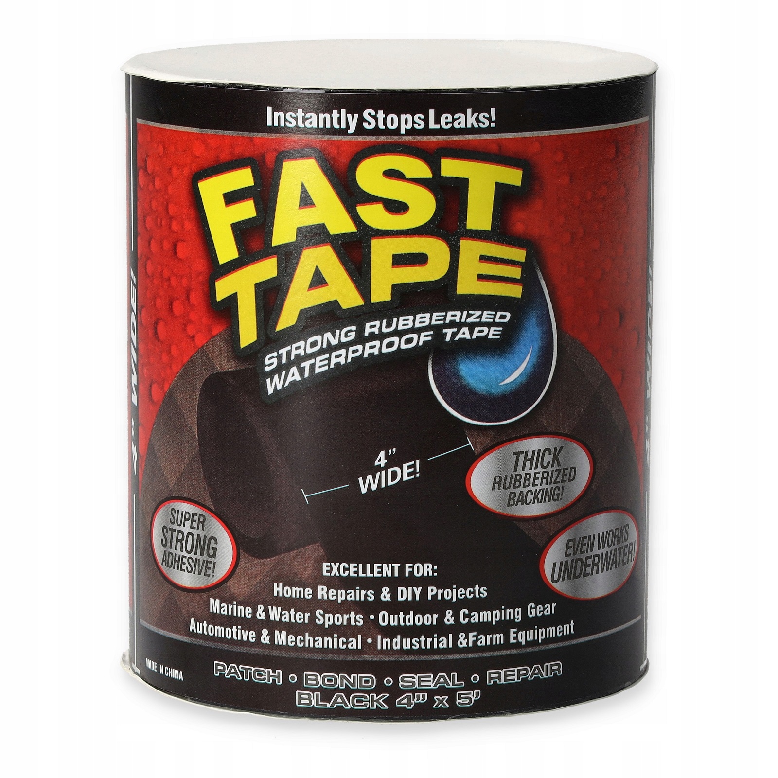Cinta Impermeable Tapa Fugas PegaLoca Fast Tape Resistente Flex Tape Caucho