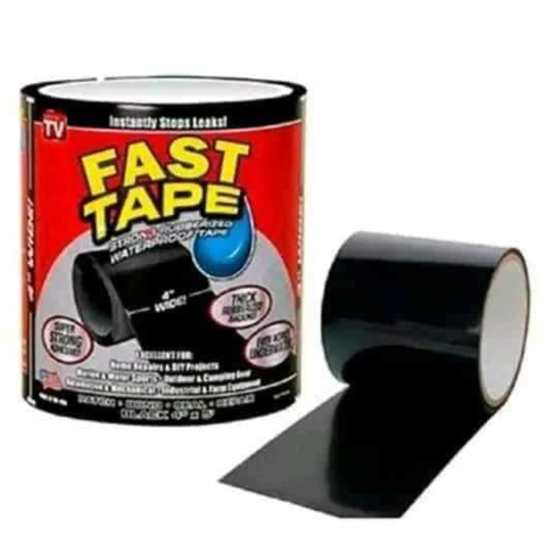 Cinta Impermeable Tapa Fugas PegaLoca Fast Tape Resistente Flex Tape Caucho