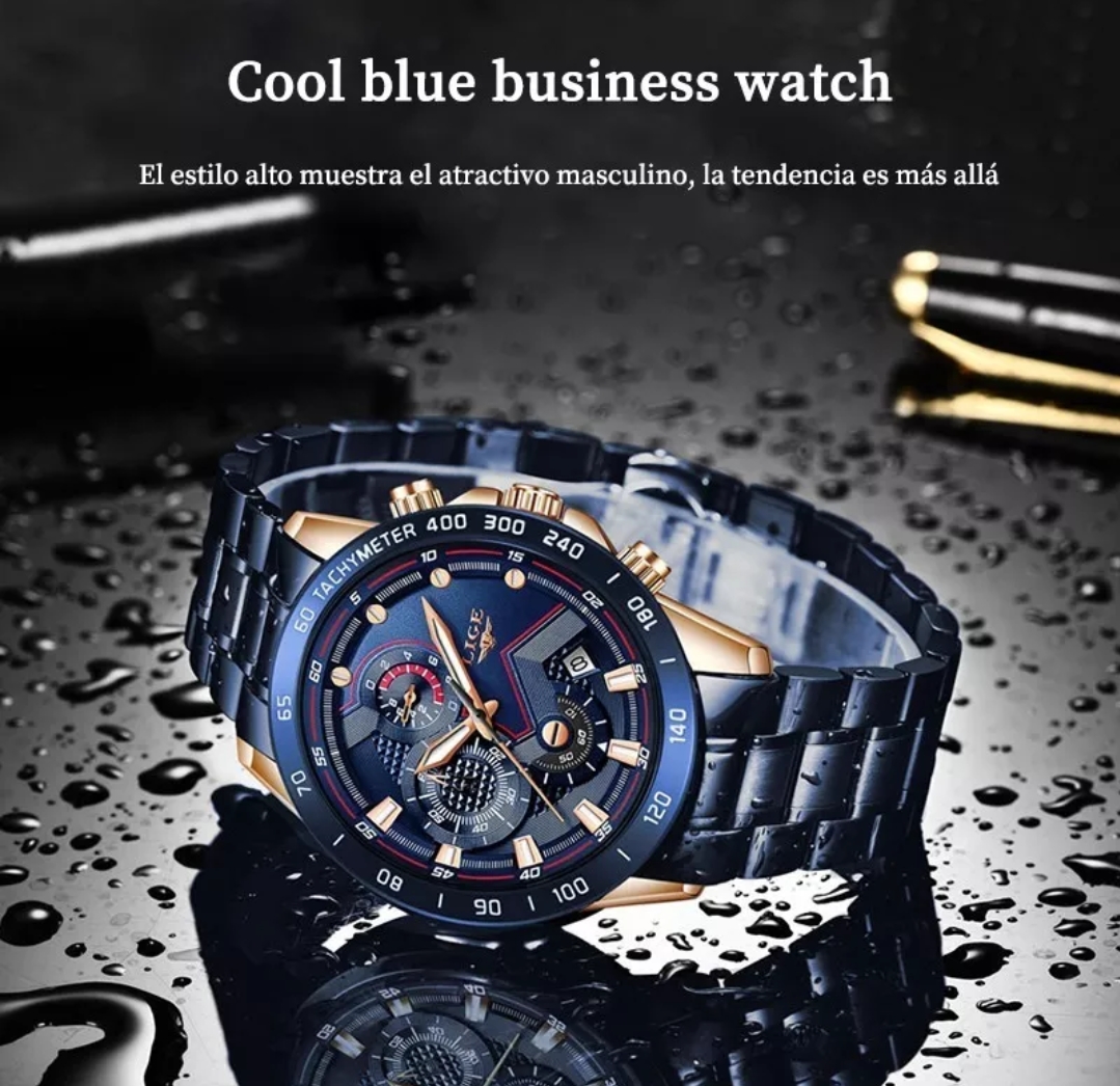 Lige - Reloj Deportivo Impermeable Para Hombre