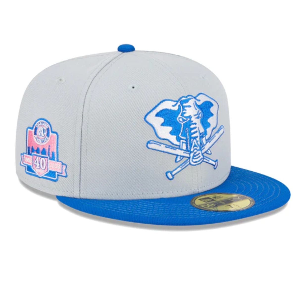 Gorra New Era Plana Oakland Athletics Gris 40 years 7 1/4 60362105