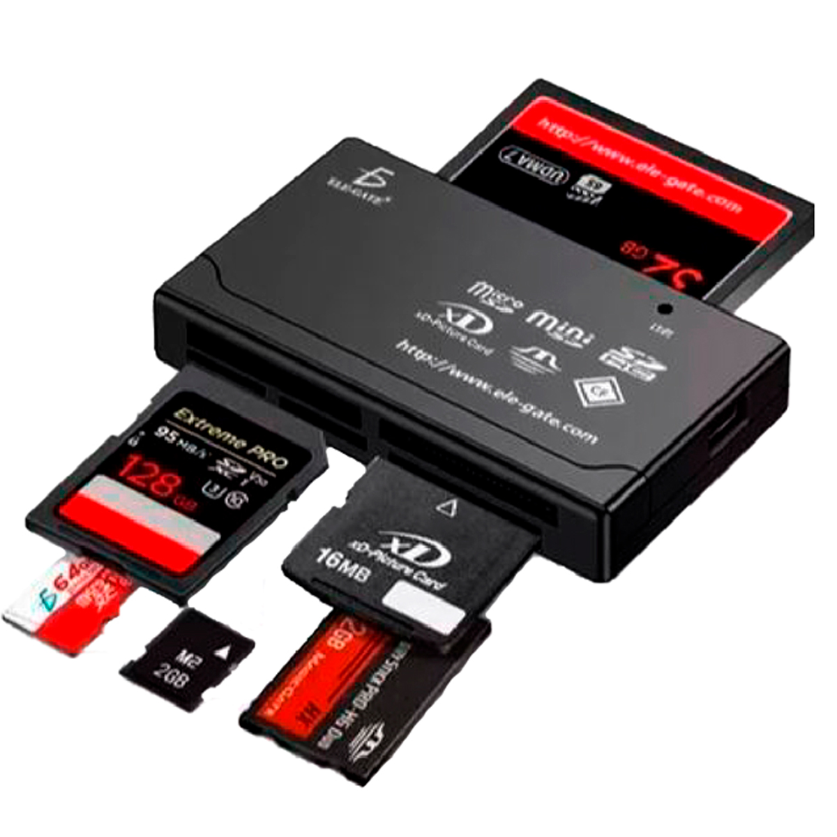 Multilector De Tarjetas De Memorias Para Portatiles, Pcs