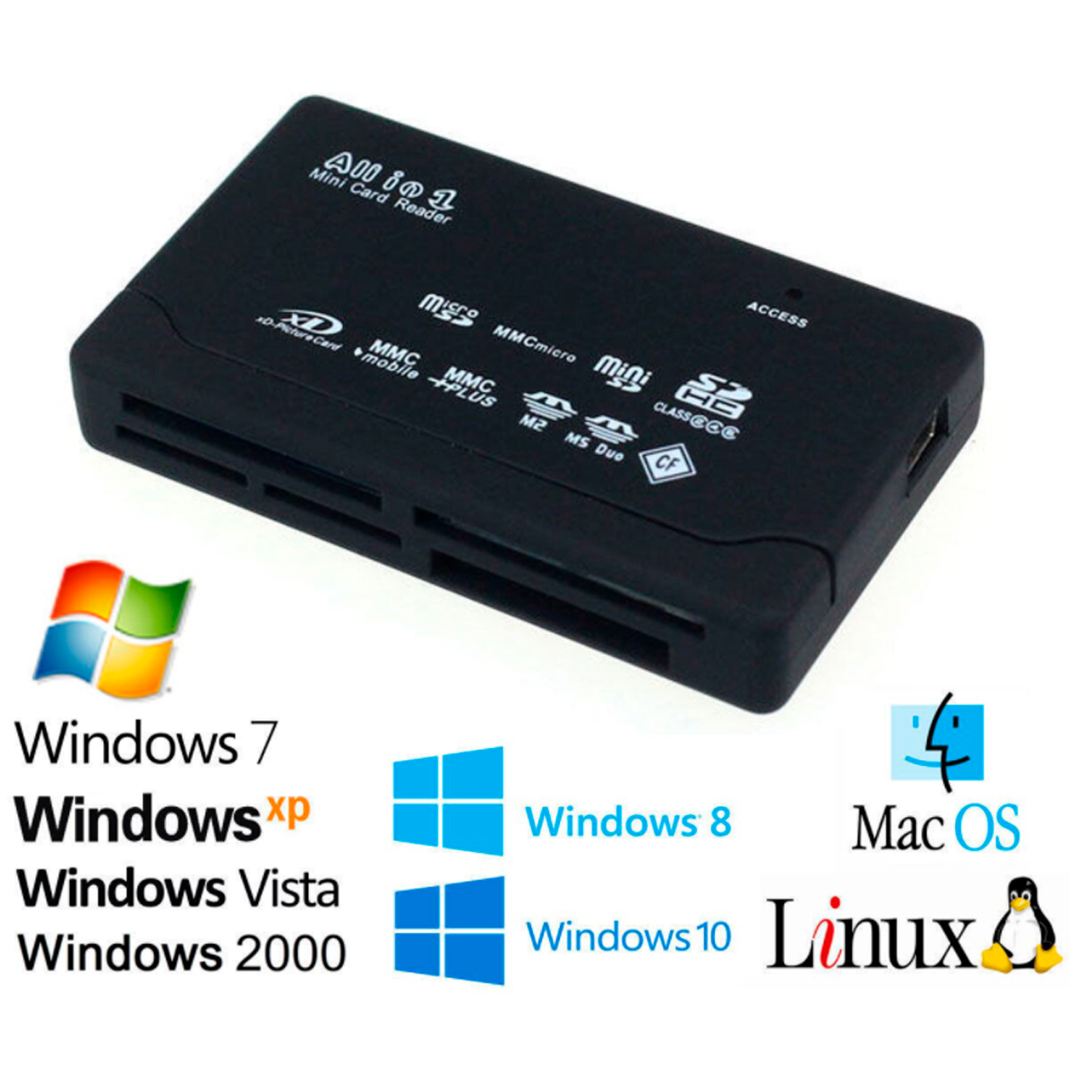 Multilector De Tarjetas De Memorias Para Portatiles, Pcs