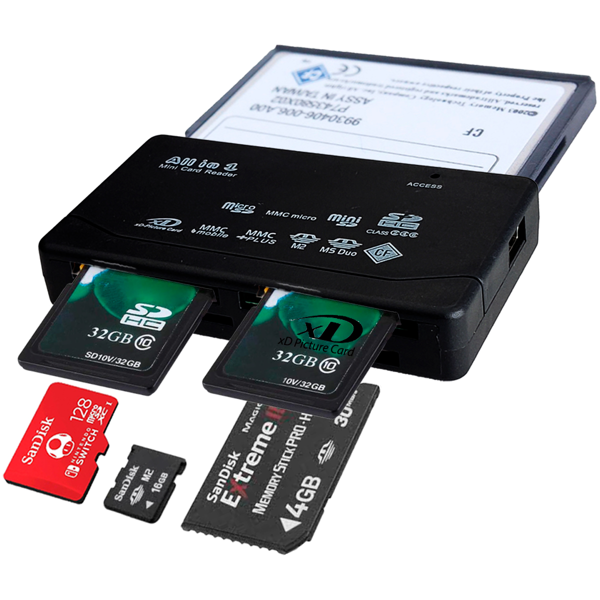 Multilector De Tarjetas De Memorias Para Portatiles, Pcs