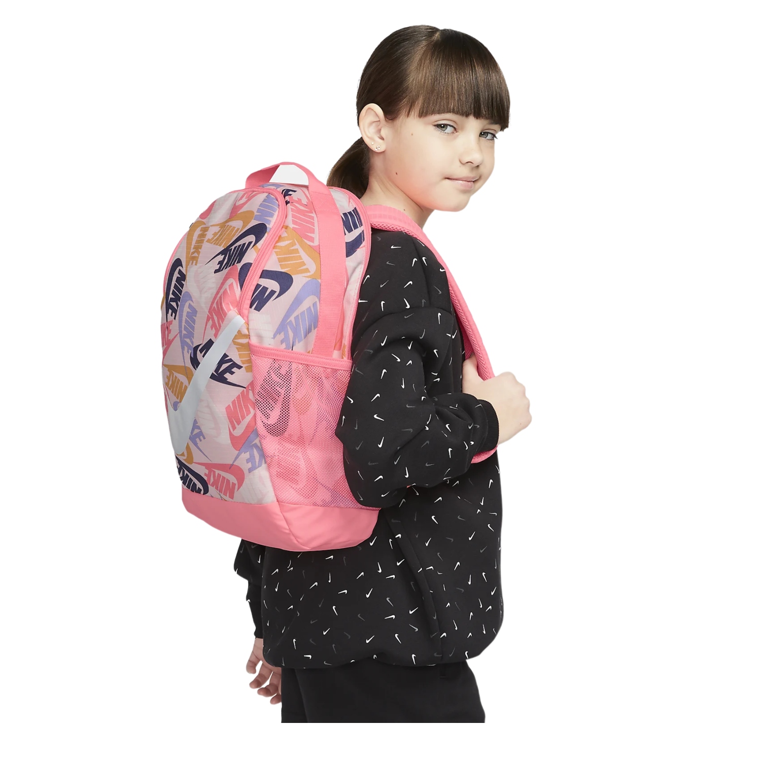 Mochila Nike Brasilia Rosa para Niña CU8962-675