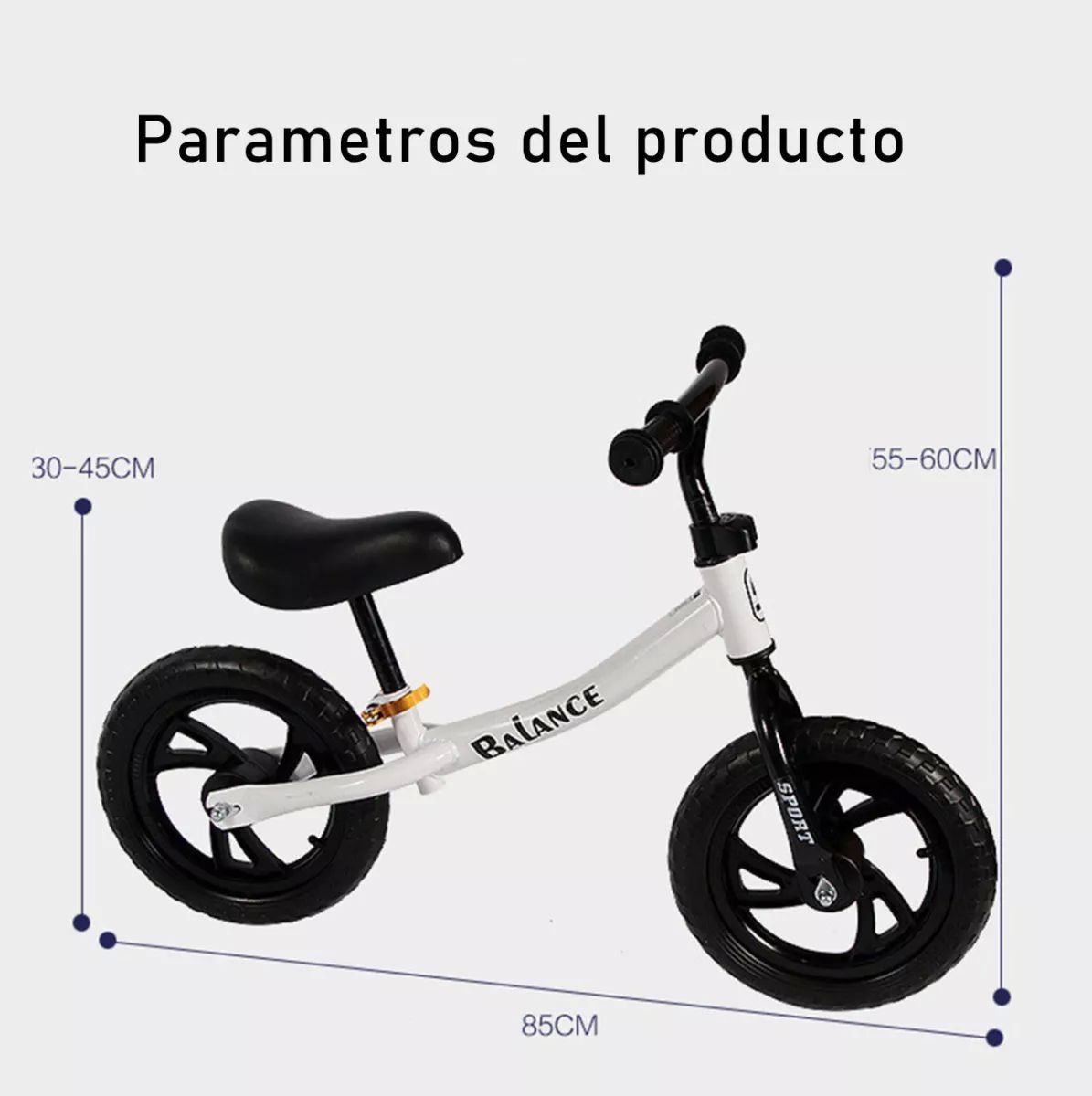 Bicicleta infantil de equilibrio entrenadora niña