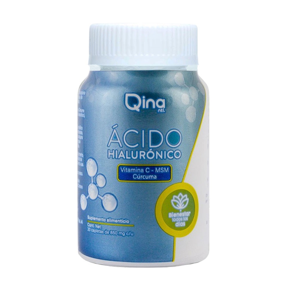 Acido Hialurónico Qina 30 caps de 850mg c/u.