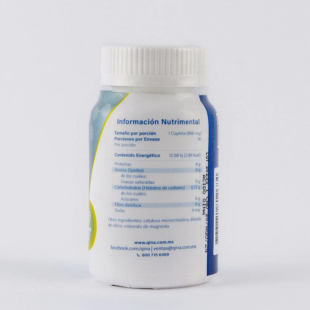 Acido Hialurónico Qina 30 caps de 850mg c/u.