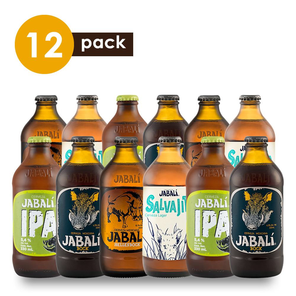 Cerveza Jabalí Cervexxa Beerpack 12