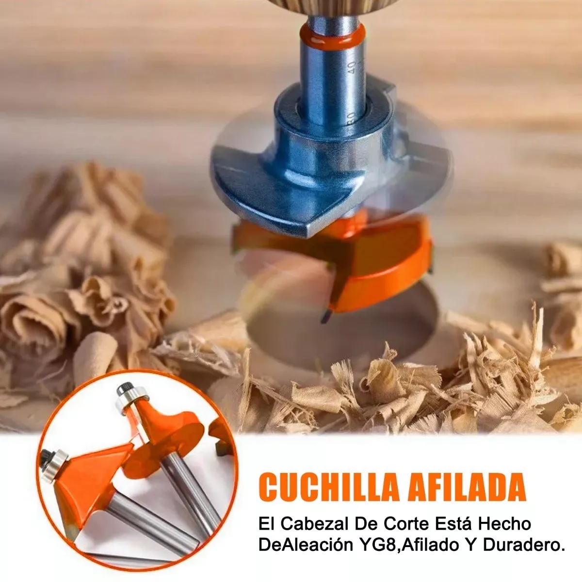 Juego Brocas Router Taladro 1/4 15 Pz Herramienta