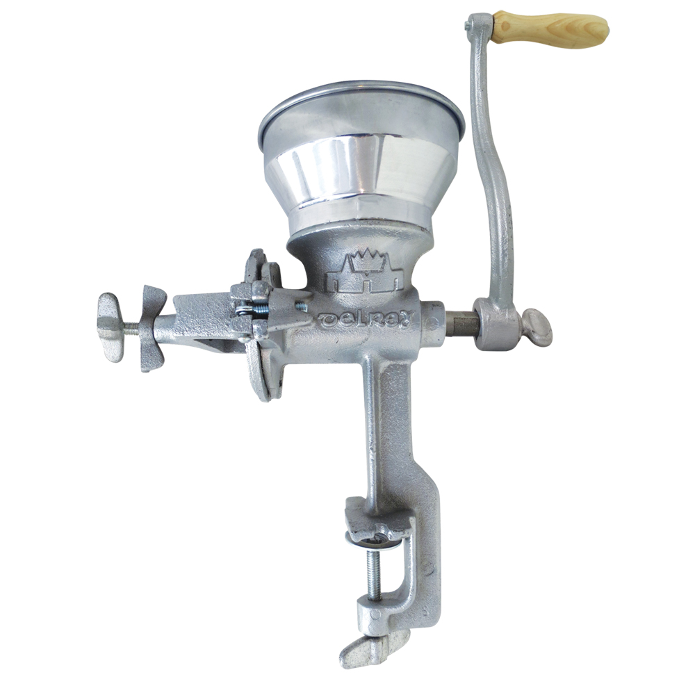 Molino Para moler o triturar Granos De Mano Karlen, 001sm Color aluminio Se sujeta fácil y rápido a cualquier mesa o base