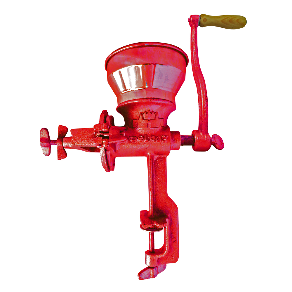 Molino Para Granos De Mano Hierro Fundido Del Rey Resistente al desgaste Karlen  Completamente fabricado en hierro fundido y pulido Color Rojo