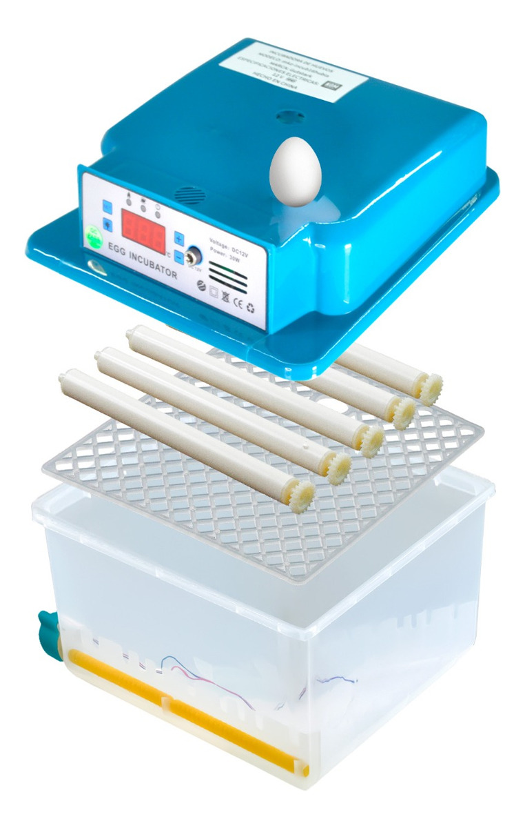 Incubadora Automatica Pollos 16 Huevos Ovoscopio Aves