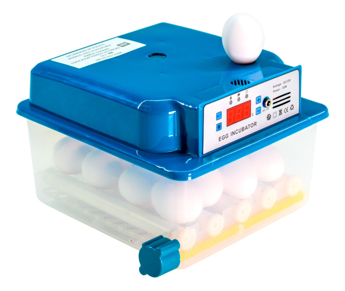 Incubadora Automatica Pollos 16 Huevos Ovoscopio Aves