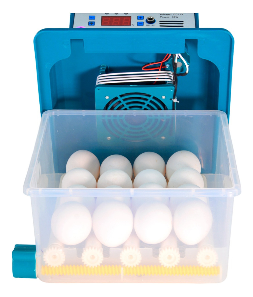 Incubadora Automatica Pollos 16 Huevos Ovoscopio Aves