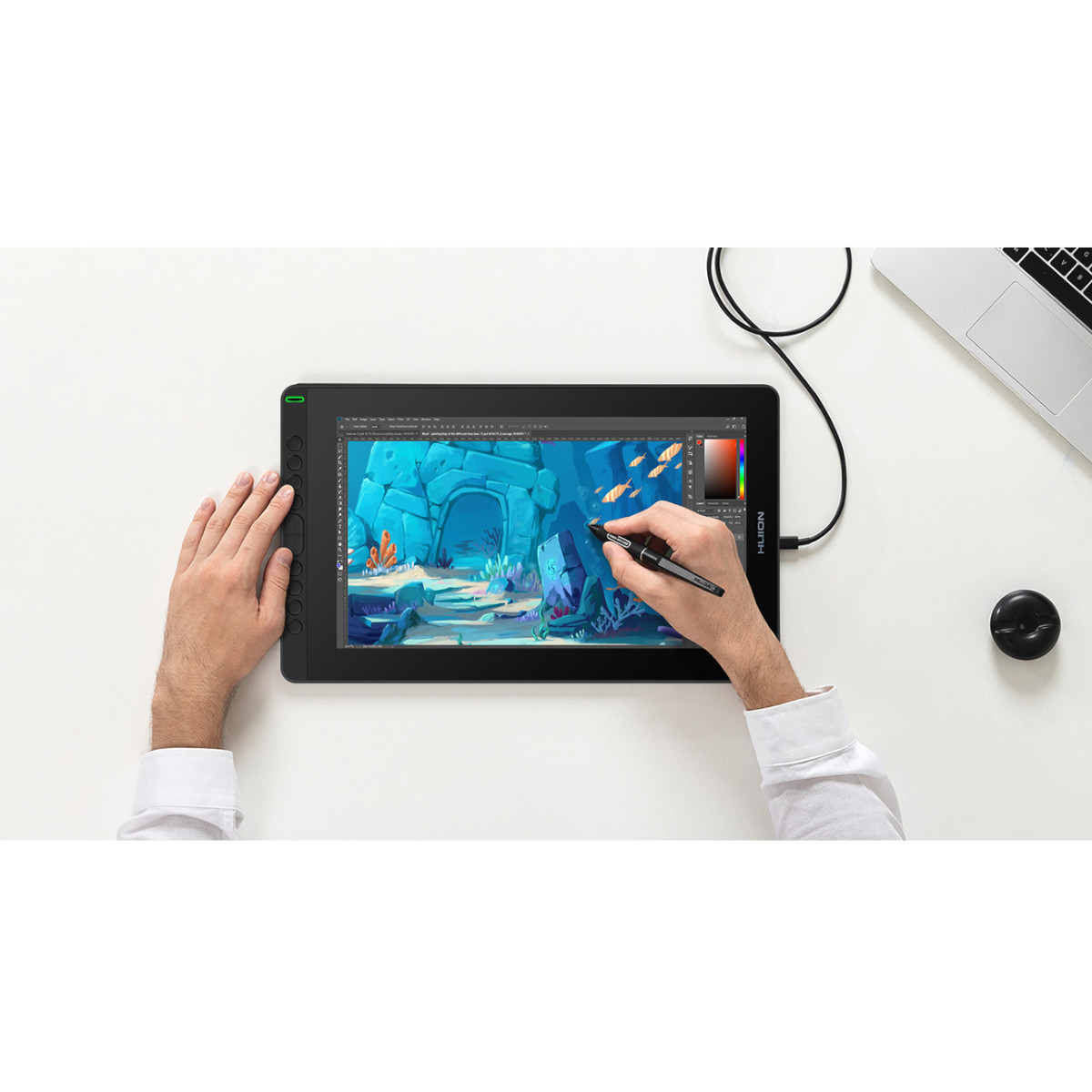 TABLETA GRÁFICA MONITOR HUION KAMVAS 16 DIGITAL RDS-160