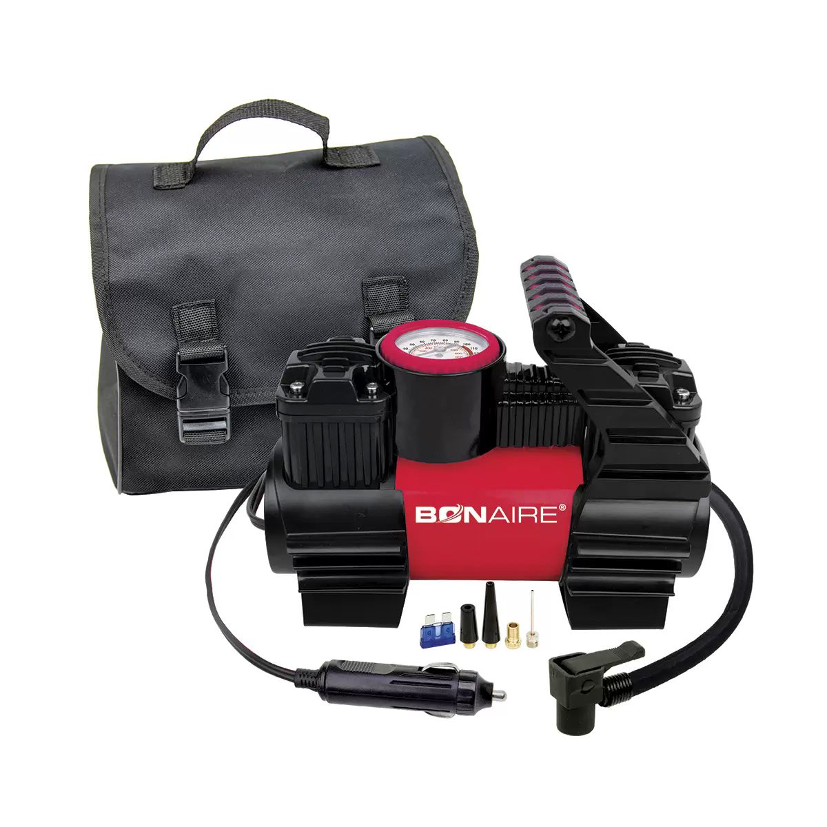 Inflador De Llantas Portátil  Bone-Aire tc12cm 12V Para Autos Bicicletas