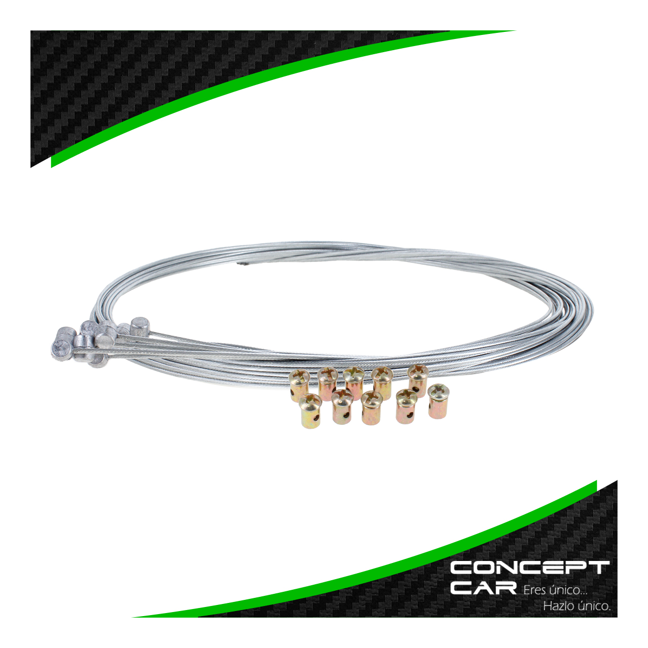 10 Chicote Clutch Freno Moto 1.8 mm X 2 Metros Con Ahorcador