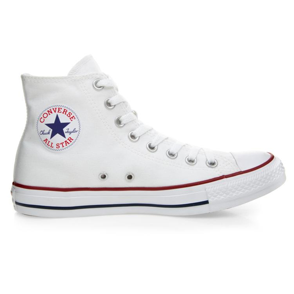 Tenis Converse Chuck Taylor Bota Lona Blanco.