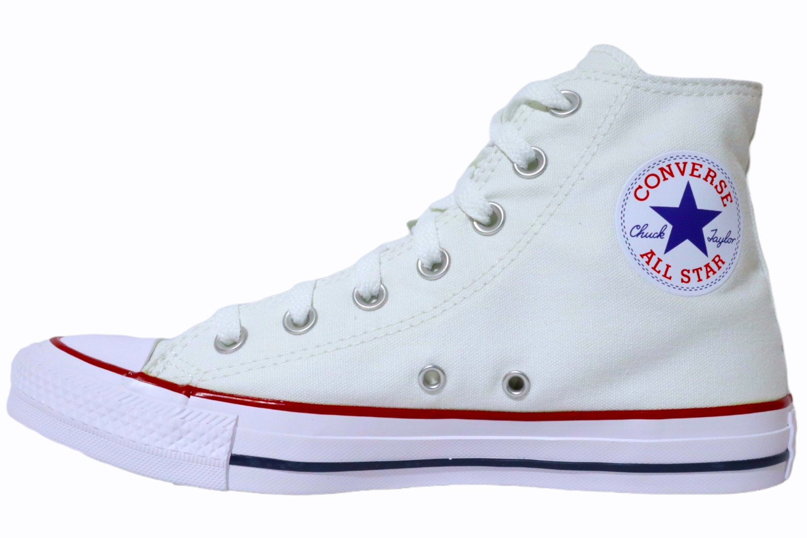 Tenis Converse Chuck Taylor Bota Lona Blanco.