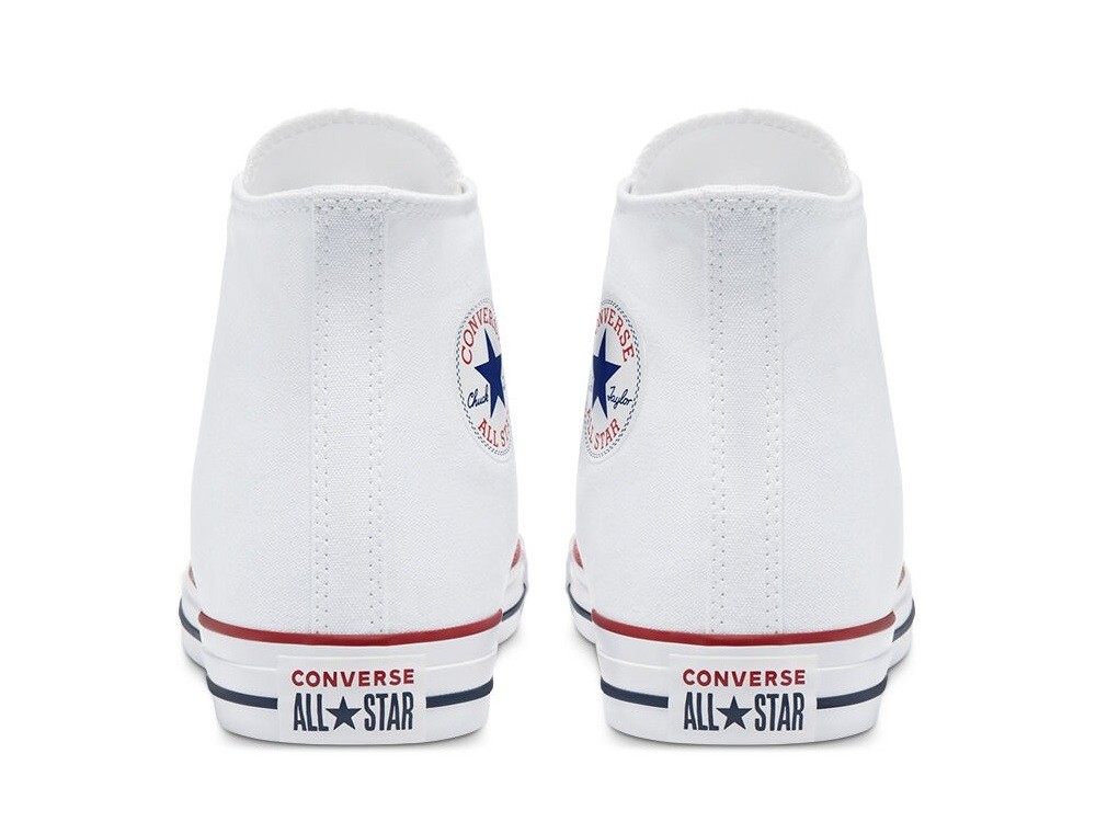 Tenis Converse Chuck Taylor Bota Lona Blanco.