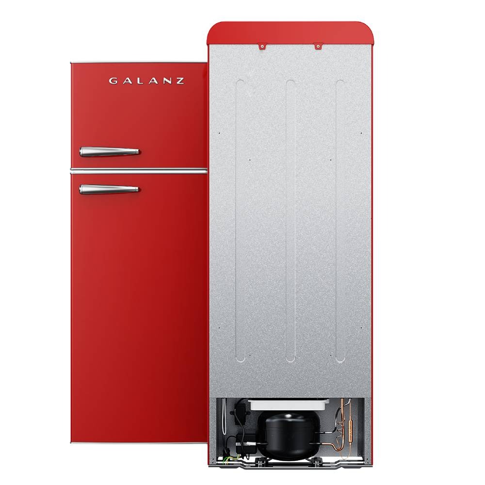 Refrigerador Galanz Retro GLR76TRDER 7.6 pies cúbicos congelador superior Rojo