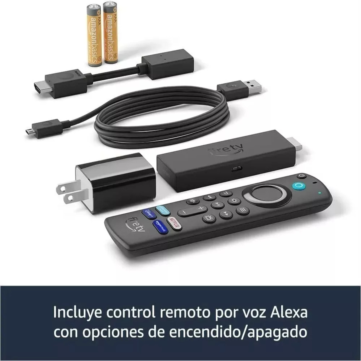 Amazon Tv Stick Fire TV Stick 4K Max K2R2TE 1.ª generación de voz 4K 8GB negro con 2GB de memoria RAM