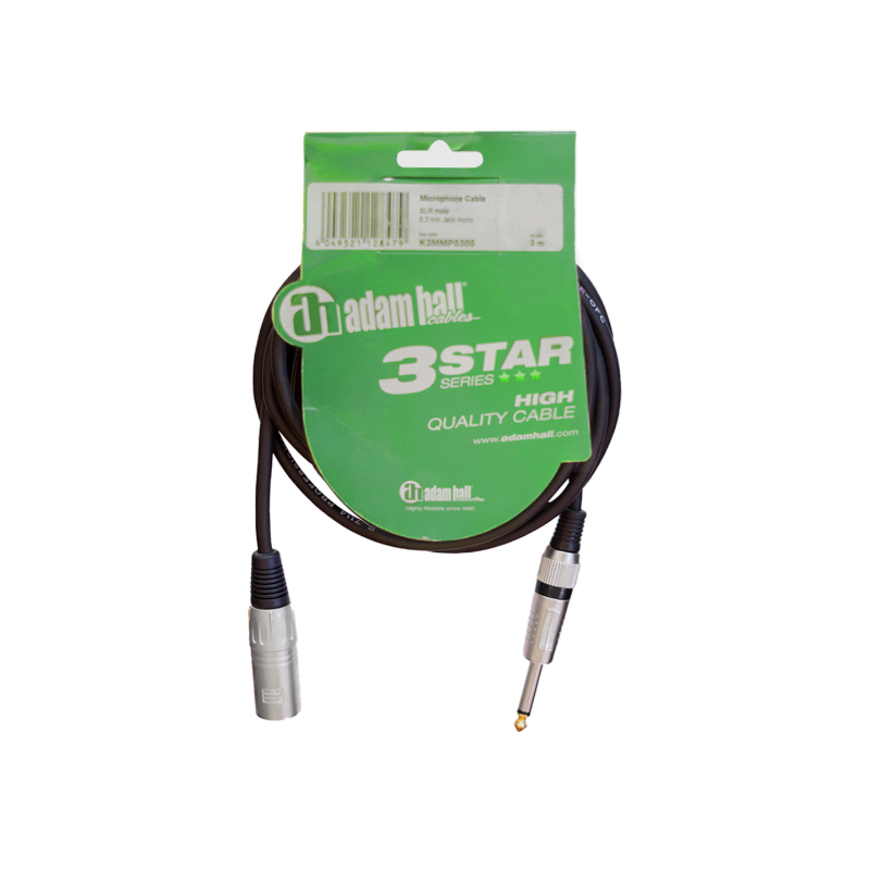 Cable Adam Hall de 3m Para Micrófono 