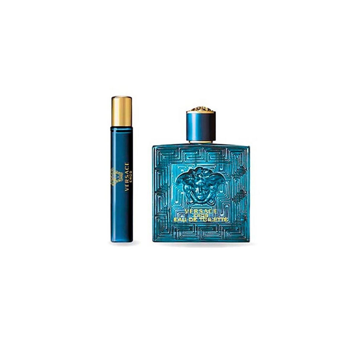 Set Versace Eros 3 piezas EDT100ml/EDT10ml/Estuche Caballero