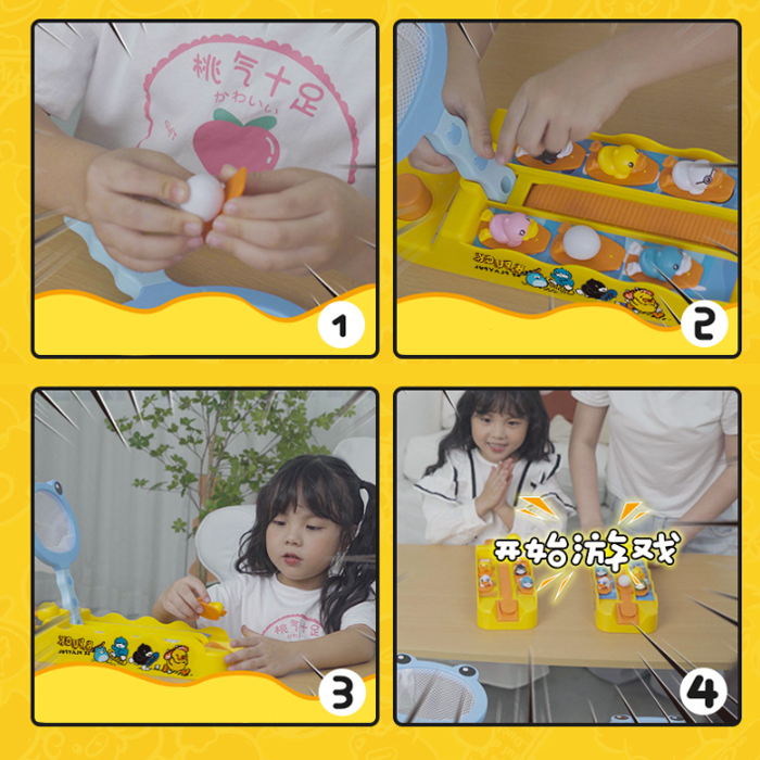 Juego De Mesa Para Niños Lanza Patos Túnel De Rebote B-duck