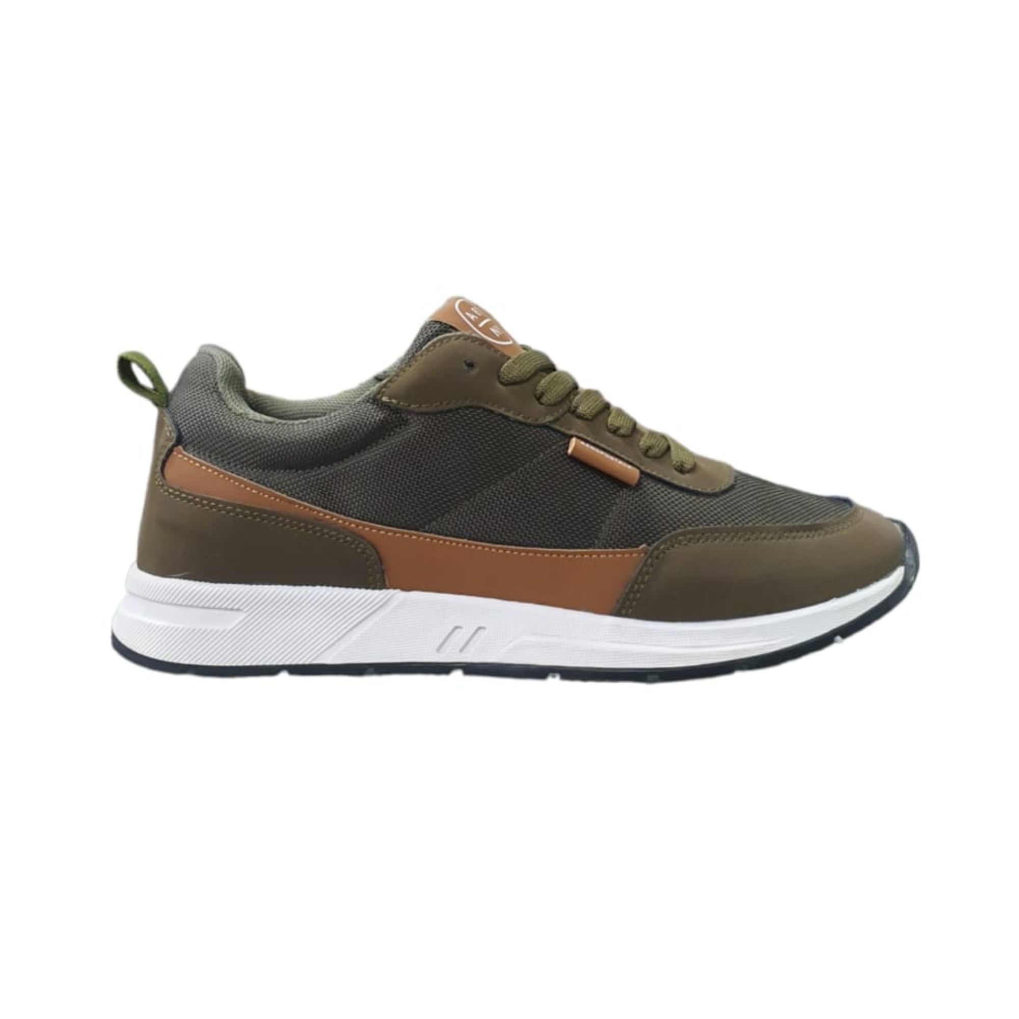 Tenis Aeropostale Deportivo Casual LEO Verde con Café Hombre Originales 22201065VV