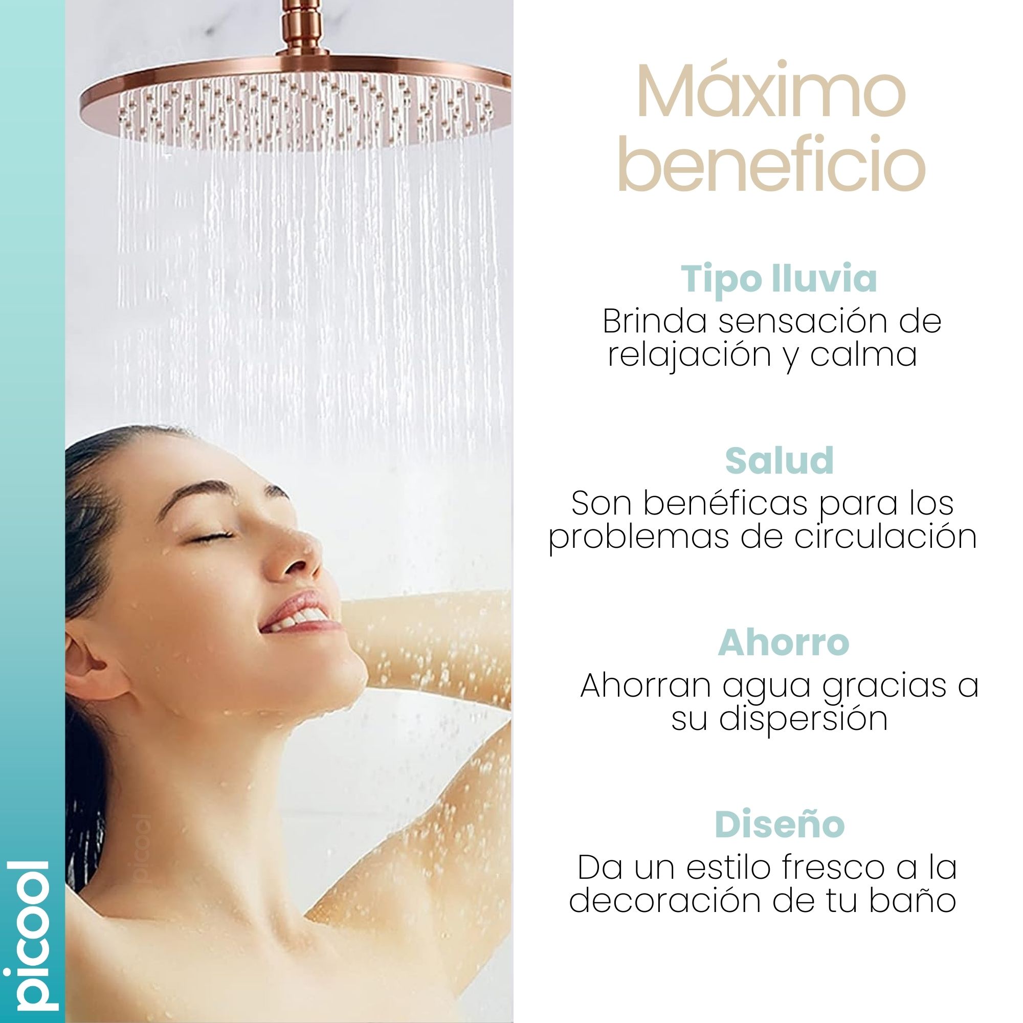 Kit Regadera Tipo Lluvia Redonda Rosa Con Manerales Teléfono