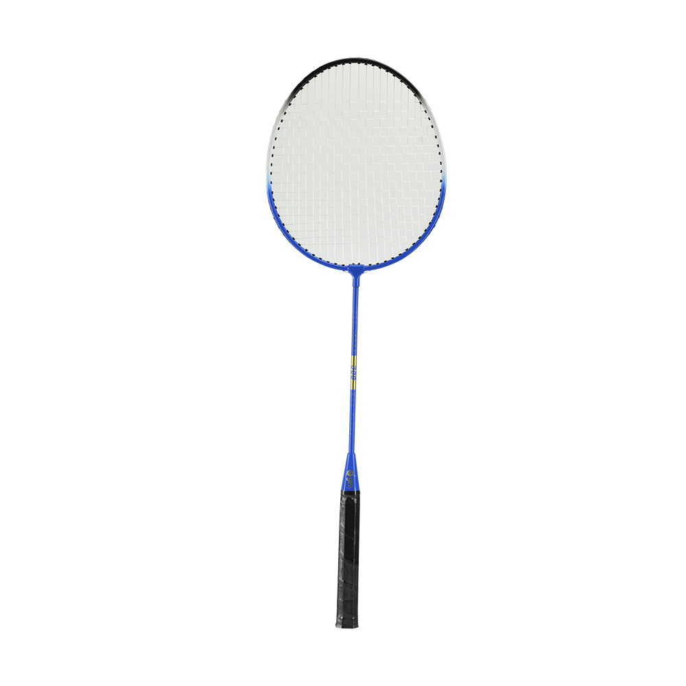 Juego De Badminton GIM Con Marco metálico 65 cm de largo Con cuerdas de nylon 1 red, 2 postes metálicos para sujetar (desarmables) 4 estacas, 3 gallitos de plástico y 4 raquetas semi-profesionales