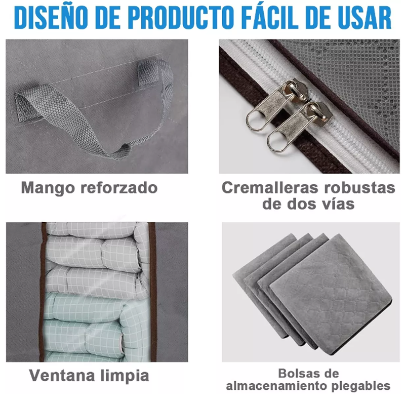 6pcs Bolsas De Almacenamiento Para Guardar Ropa Y Edredone
