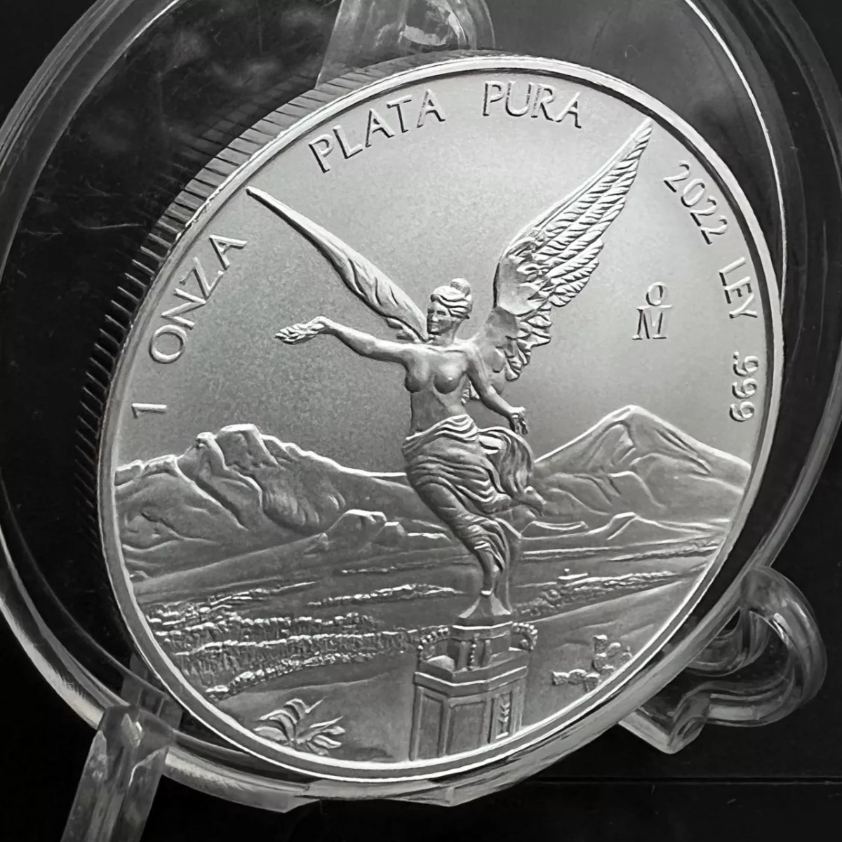 Onza Plata Pura Libertad 2022 ley .999 En Su Capsula.