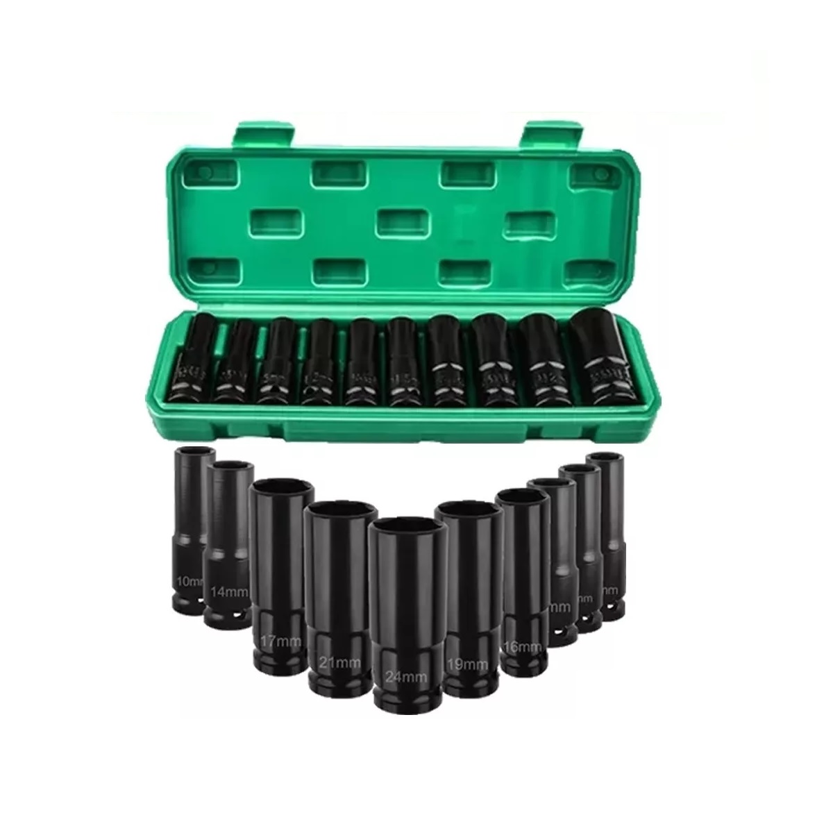 Juego De Herramientas Llave De Vaso 10 Pzas