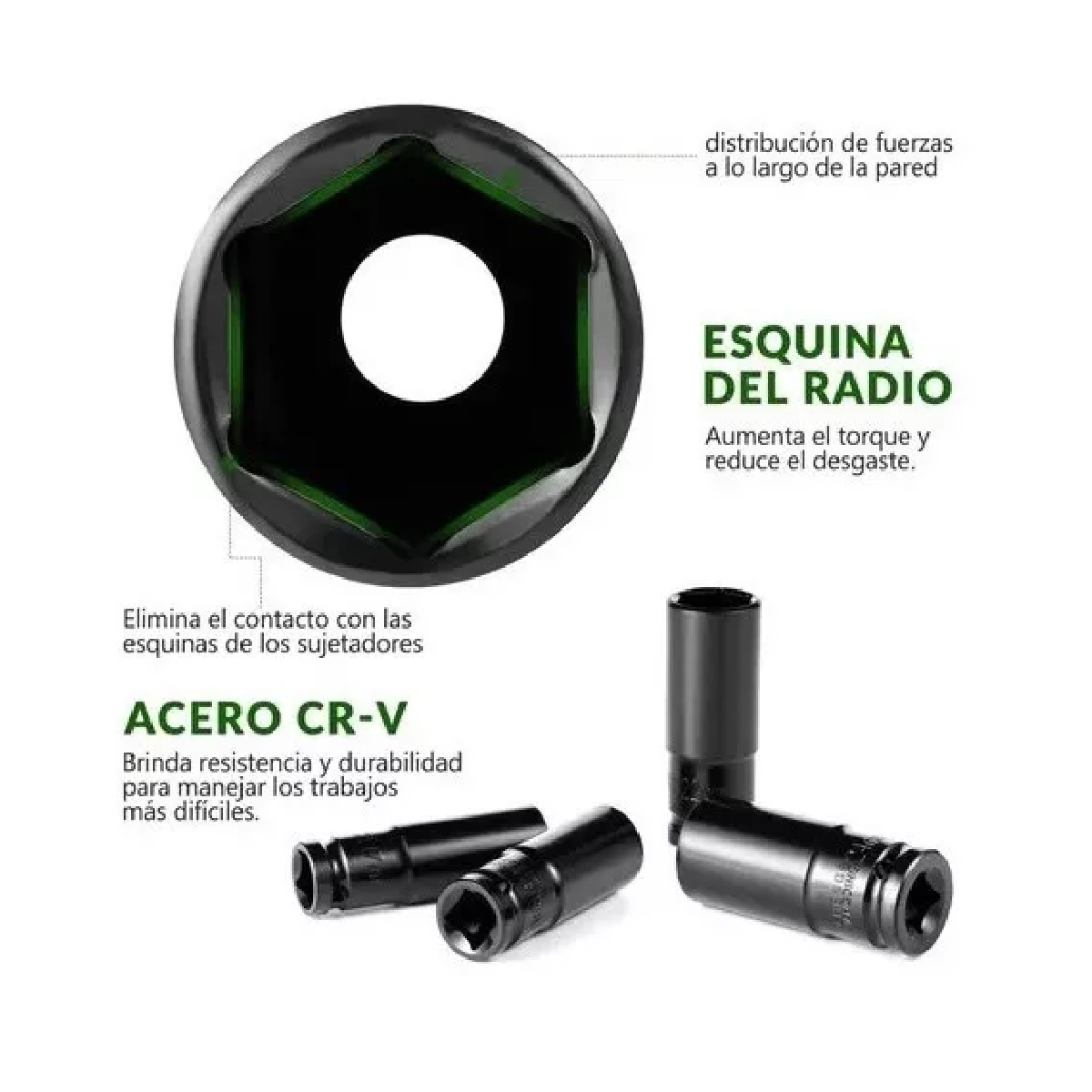 Juego De Herramientas Llave De Vaso 10 Pzas